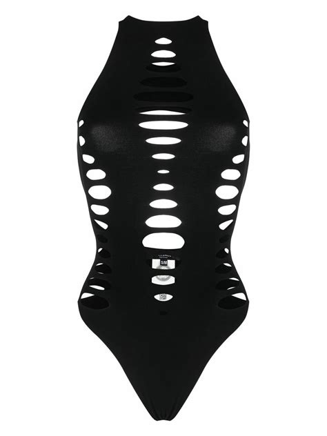 versace cutout swimsuit|Versace barocco bikini.